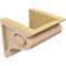 Ekena Millwork 7"W x 7"D x 7"H Wide Scroll Rough Cedar Woodgrain TimberThane Corbel, Primed Tan CORUR07X07X07SCRRCPR - alternate 4
